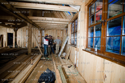 Skarszewy. Proba zbudowania drewnianego kosciola w...