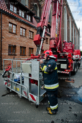Gdansk. Akcja ratunkowa kaczki krzyzowki oraz jej nowo...