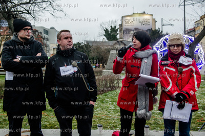 Gdynia. Strajk Obywatelski Komitetu Obrony Demokracji...
