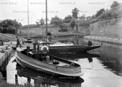 Przystań klubu morskiego przy twierdzy Wisłoujście...