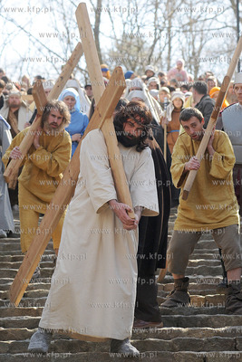 W scenerii Kaszubskiej Golgoty zostala odegrana Inscenizacja...