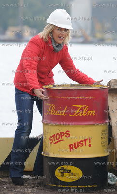 Sesja zdjeciowa aktorki Magdy Waligorskiej na terenie...