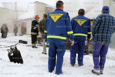 Pozar w sklepie rybnym na Gdanskim osiedlu Morena,...