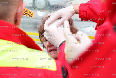 Gdansk, na skrzyzowaniu al.Grunwaldzkiej z Wojska Polskiego.doszlo...