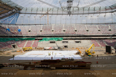 Warszawa Stadion Narodowy rowno rok przed Euro2012.
08.06.2011
fot....