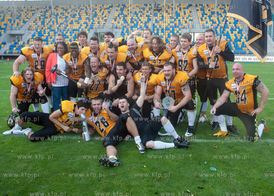 Gdynia. Stadion Miejski. Futbolisci Seahawks znow mistrzami...