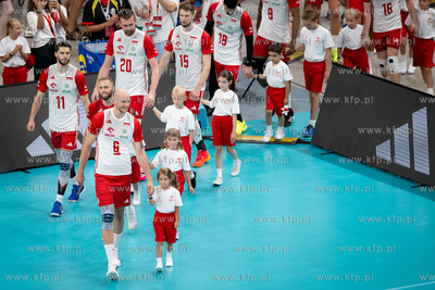 Turniej towarzyski siatkówki w Ergo Arenie. Mecz Polska...