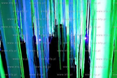 Przedpremierowy pokaz iluminacji w Lumina Park na terenie...