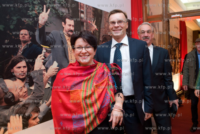 Pierwszy oficjalny polski pokaz filmu Andrzeja Wajdy...