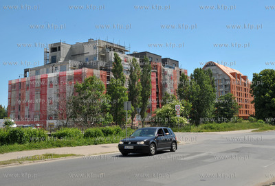 Gdansk. ul. Torunska. Apartamentowce na wypsie Spichrzow.12.06.2013...
