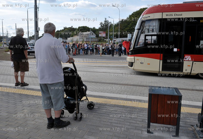 Pierwszy przejazd tramwaju nowa linią na trasie Siedlce...