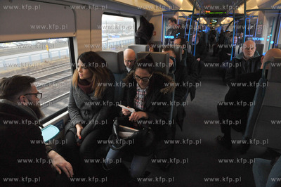 Inauguracyjny, pierwszy przejazd nowym pociagiem PKP...