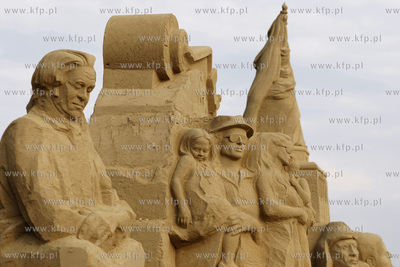 Gdansk Jelitkowo. Gdanski Festiwal Rzezby z Piasku....