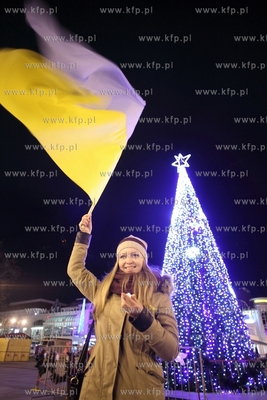Manifestacja solidarnosci z kijowskim Majdanem w Sopocie.
17.12.2013
fot....