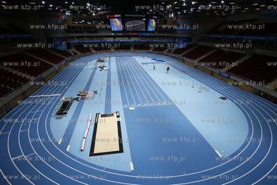 Sopot. Przygotowania hali Ergo Arena do organizacji...