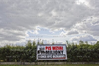 Billboard polityczny na ul. Kościuszki w Gdańsku...