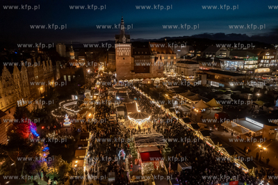 Gdańsk. Jarmark Bożonarodzeniowy na Targu Węglowym....
