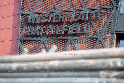 Westerplatte. Budowa biura obsługi ruchu turystycznego...