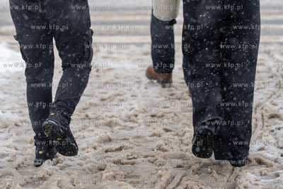 Intensywne opady śniegu w Gdańsku. 13.03.2026 fot....