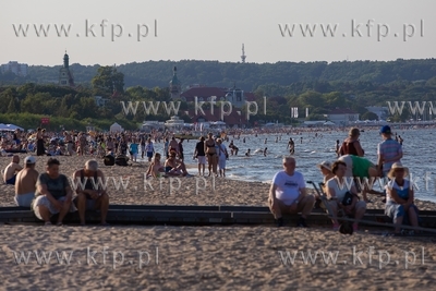 Sopot, plaża. 08.08.2018 Fot. / Anna Rezulak / KFP