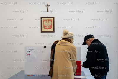 Gdańsk Strzyża. Wybory Prezydenckie 2025. Nz. Obwodowa...