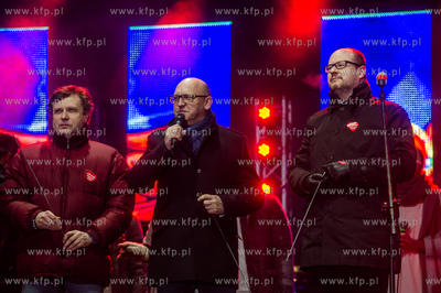 Gdansk. Targ Weglowy. 24 Final Wielkiej Orkiestry Swiatecznej...