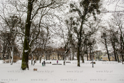 Gdańsk. Wrzeszcz. Park Uphagena.  08.02.2017 fot....