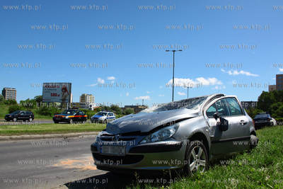 Gdansk - Morena. Wypadek na skrzyzowaniu ulic Rakoczego...