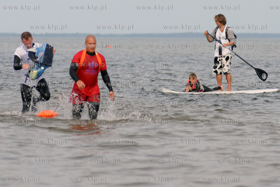 XII edycja Marszu Sledzia przez Zatoke Pucka na trasie...
