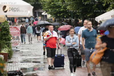 Deszczowe pierwsze dni lata w Sopocie.24.06.2021...