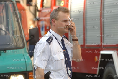 Pozar kosciola nsw. Katarzyny w Gdansku. Z rannym okiem...