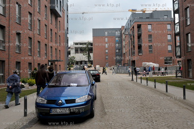 Gdansk Wrzeszcz. Osiedle Browar Gdanski podczas dnia...