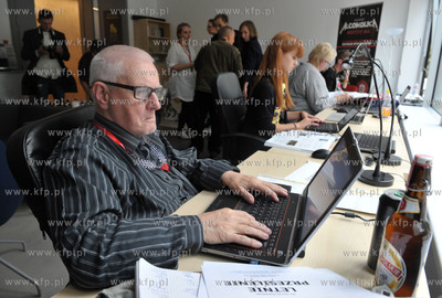 40 Festiwal Filmowy w Gdyni. Centrum Prasowe, nz Henryk...