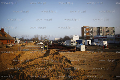 Sopot/Gdansk. Budowa Drogi Zielonej laczacej Al Niepodleglosci/Grunwaldzka...