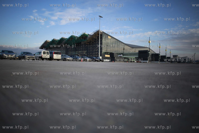 Gdansk Rebiechowo. Lotnisko im. Lecha Walesy. Uroczyste...