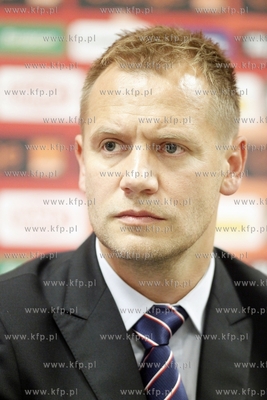 Gdansk. PGE Arena. Konferencja prasowa reprezentacji...