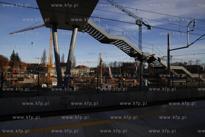 Peron kolejki SKM Gdansk Wrzeszcz. 29.11.2013 fot....