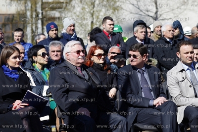 Stocznia Gdansk. Uroczystosc chrztu statku SYN ANTARES....