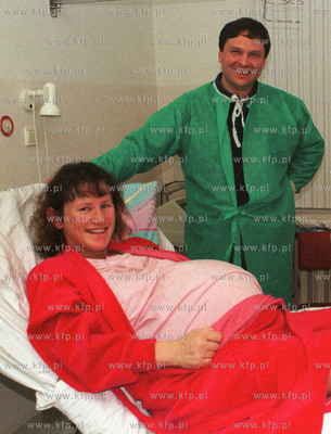Rodzice gdanskich czworaczkow Andrzej i Iwona Szarmach...