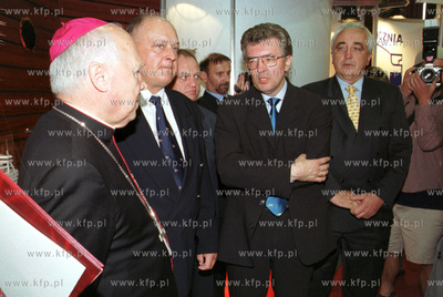 Targi Morskie "BALTEXPO 2002" w Gdansku. Goscie m.in....