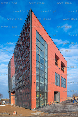 Westerplatte. Budowa biura obsługi ruchu turystycznego...