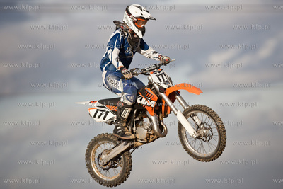 Gdansk. Tor motocrossowy przy ul. Starogardzkiej. Zawody...