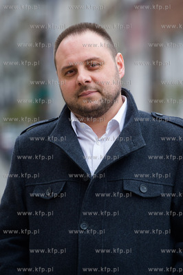 Gdansk. Plac T. Polaka. Briefing prasowy poprzedzajacy...