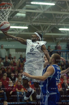 Slupsk. Mecz koszykowki Energa Czarni Slupsk vs AZS...