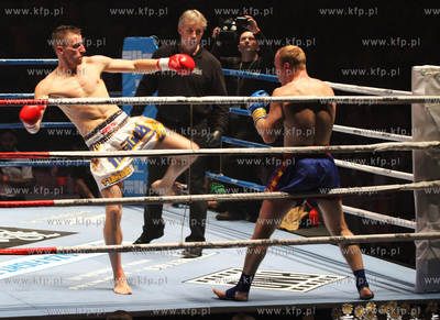 Gdynia, Gala Best of the East. Nz. Walka miedzy Piotrem...