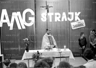 Strajk w Akademii Medycznej w Gdansku w listopadzie...
