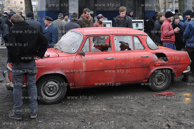 Plan zdjeciowy filmu o masakrze robotnikow na Wybrzezu...