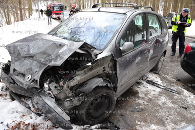 Sopot. Ulica Malczewskiego. Zderzenie dwoch samochodow....