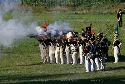 Rekonstrukcja bitwy z okresu kampanii napoleonskiej...