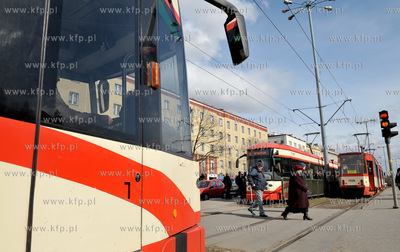 Gdansk. Wrzeszcz. Przystanek tramwajowy na al. Grunwaldzkiej...